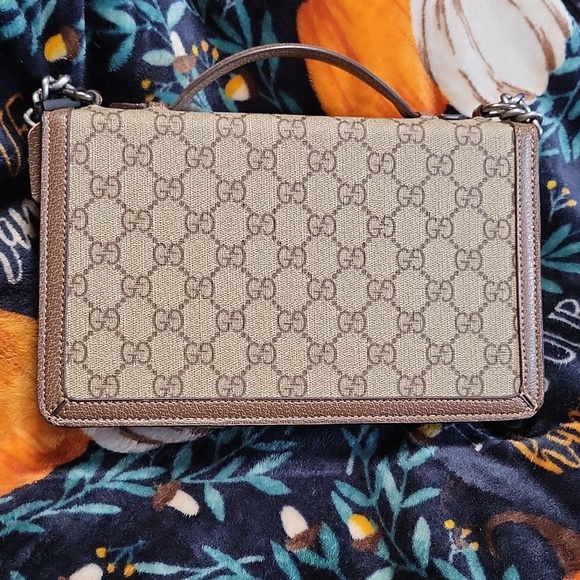 Gucci brown and tan signature charry mar handbag - Picture 2 of 16